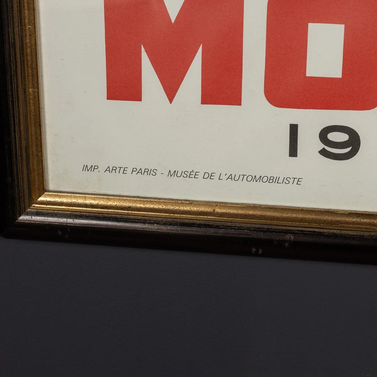 VINTAGE 20thC FRAMED 1957 MONACO GRAND PRIX POSTER BY JEAN RAMEL c